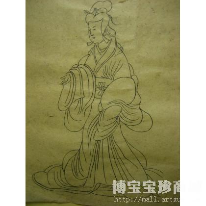 佟昕儒 古美人 类别: 国画人物作品