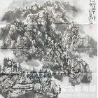 李新世云涌天山 类别: 国画山水作品